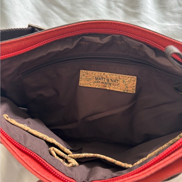 Matt & Nat Red and Black Travel Bag with Adjustable Strap - Picture 5 of 9